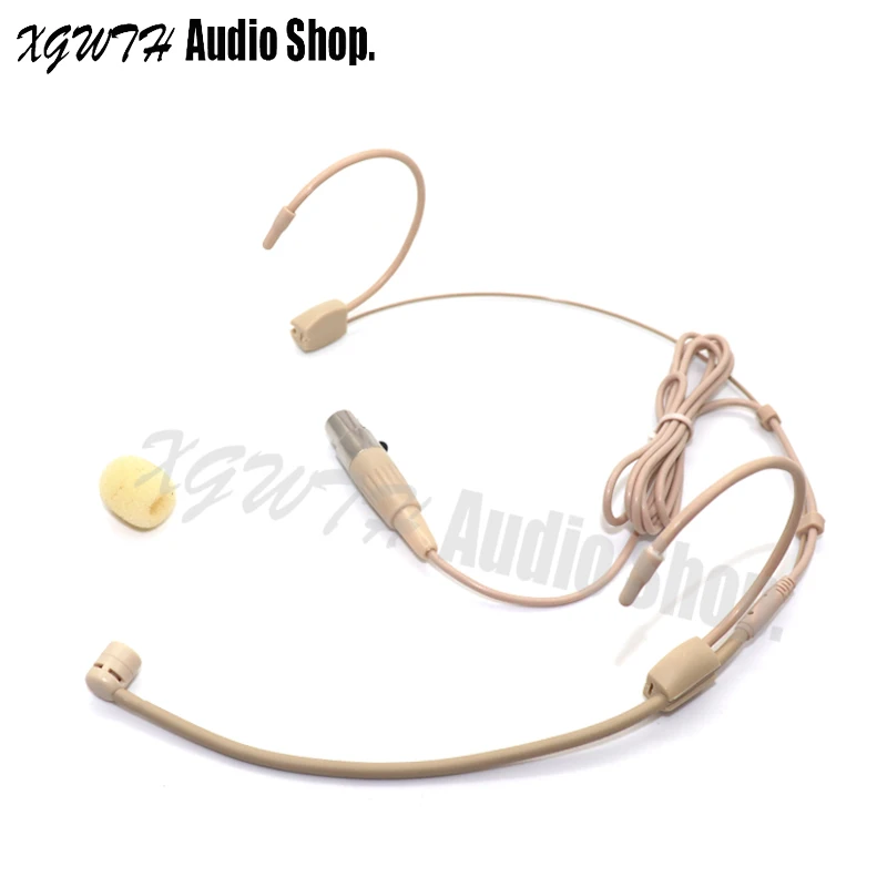 

Dynamic Headworn Headset Microphone Hypercardioid Mic For Shure Wireless Body-Pack Transmitter Mini 4pin XLR TA4F Connector