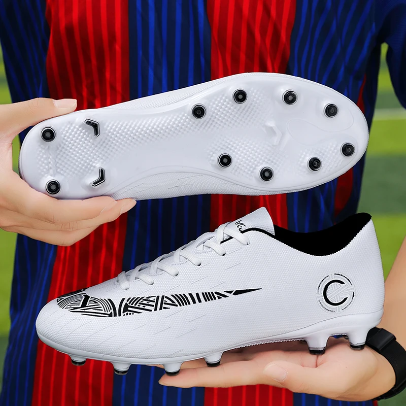 Мужские и женские футбольные бутсы TULUO Дышащие Chuteira Futebol Turf Futsal мужские кроссовки