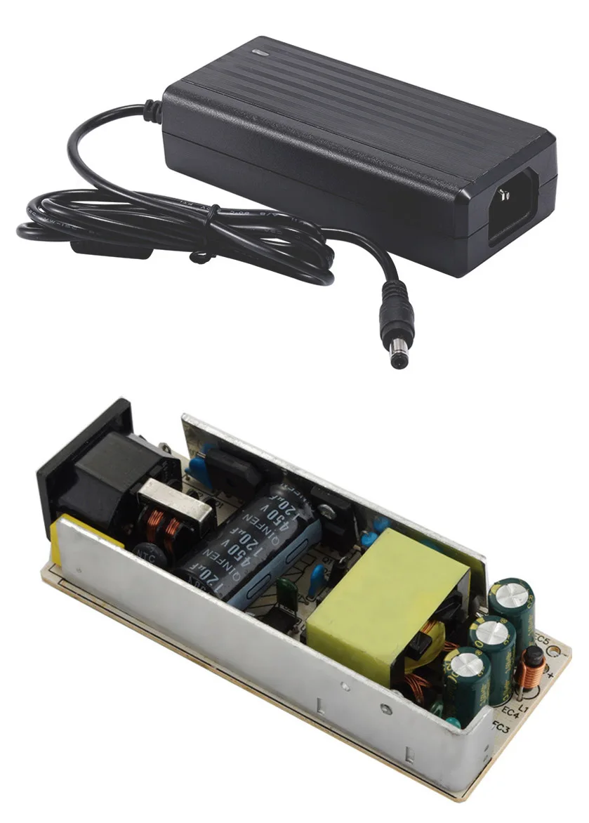 С IC защитой AC DC адаптер 12 В 5A источник питания 60 Вт для 5050 3528 LED жесткая полоса