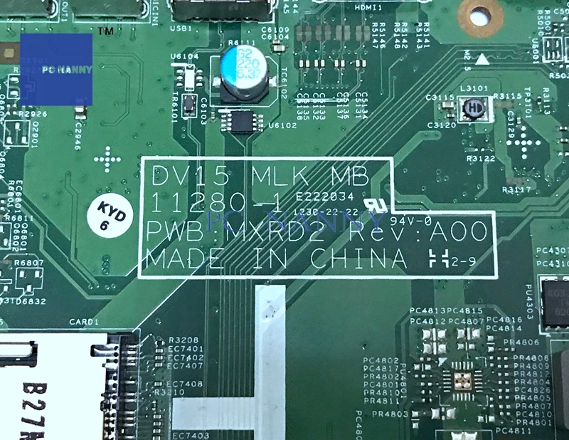 Материнская плата PCNANNY W8N9D 0W8N9D 11280 1 для Dell Inspiron 3520 DDR3 Intel HD Graphics 4000 HM75 материнская