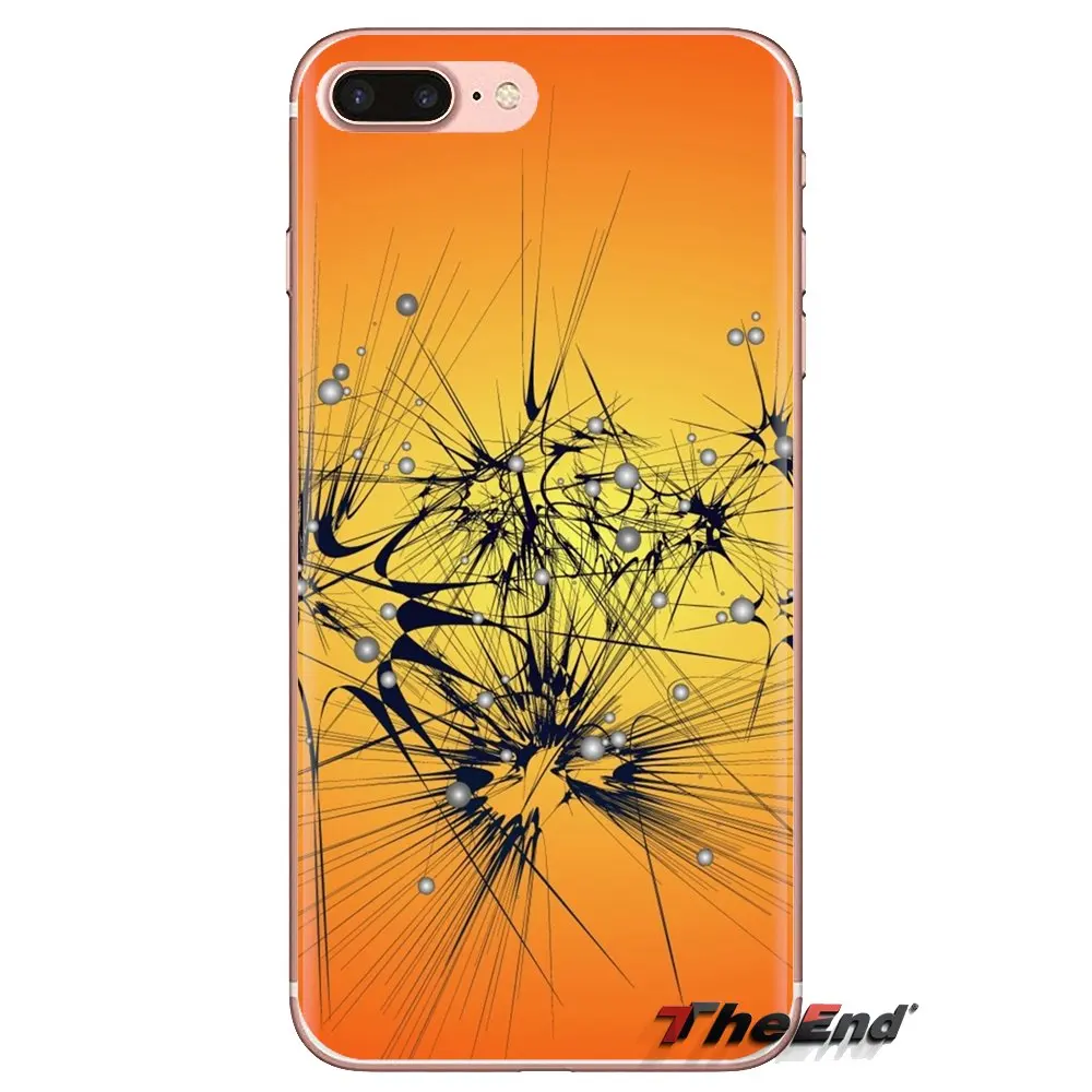 Abstract Orange Art For Samsung Galaxy A3 A5 A7 A9 A8 Star A6 Plus 2018 2015 2016 2017 Soft Transparent Shell Covers |