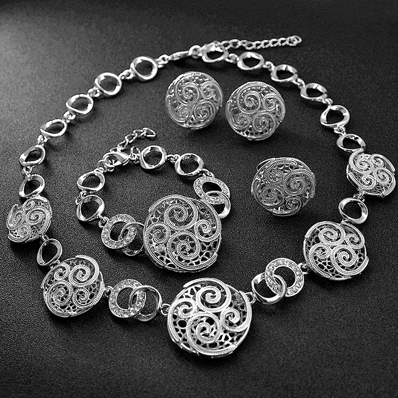 Sunny Jewelry этнические круглые свадебные комплекты ювелирных изделий ожерелье