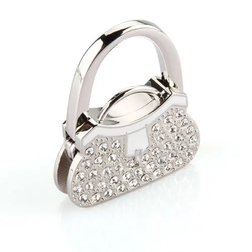 

AUAU Metal RhInestone Folding Handbag Purse Table Hook Hanger Holder
