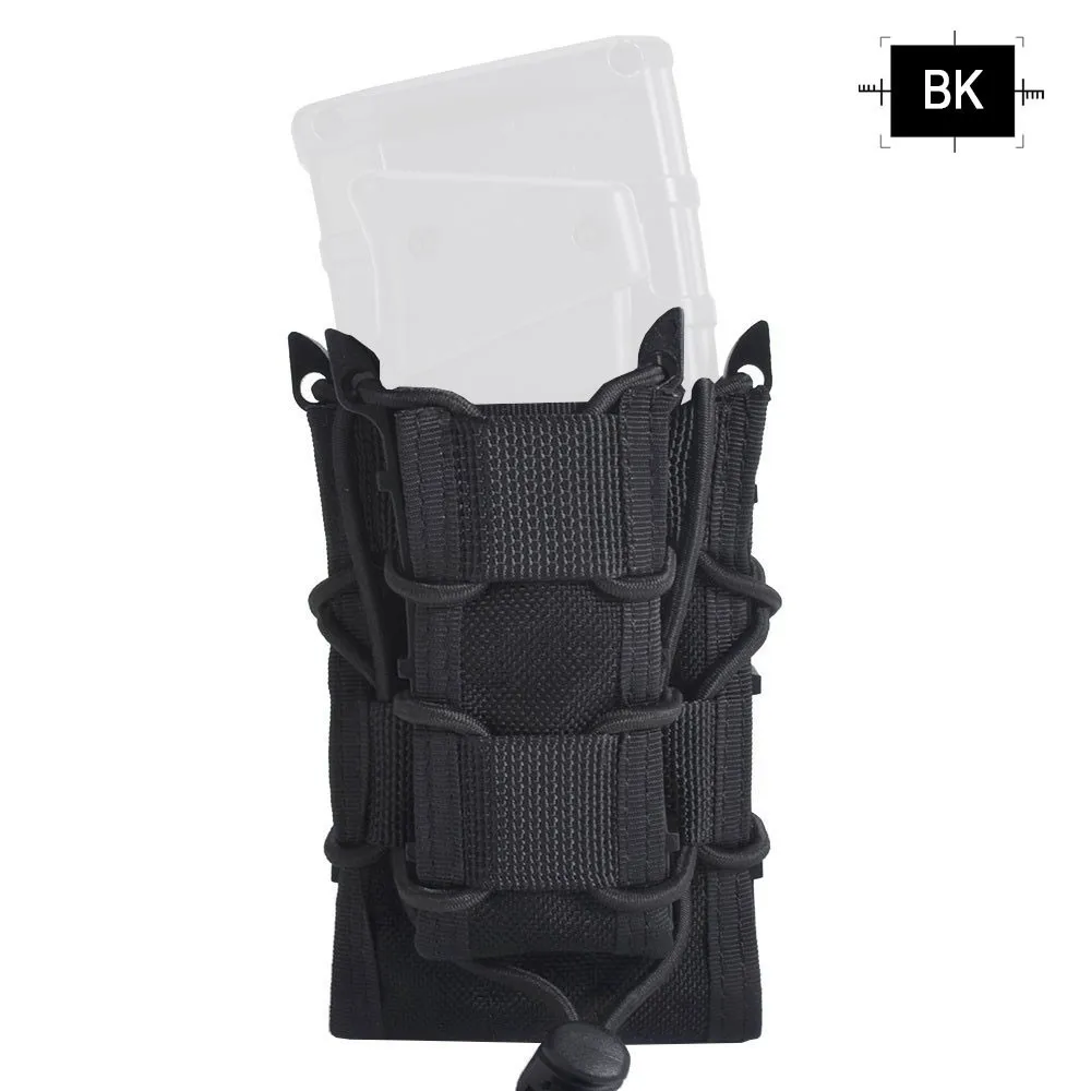 BK SINAIRSOFT тактический военный, двойной 1000D нейлоновый крепежный элемент для магазина пистолет винтовка Военная переноска магазинная сумка для M4 M16 AK Glock 1911 Охота - Цвет: BK