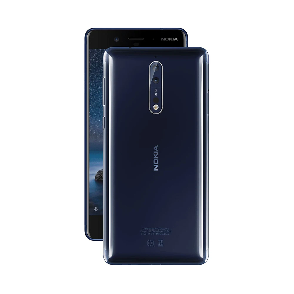 Nokia 8 128G ROM 6G RAM 5 3 дюймов Octa Core 3090 мАч 16 0 + Мп 16MP Камера Dual Sim Android 7 1 мобильный