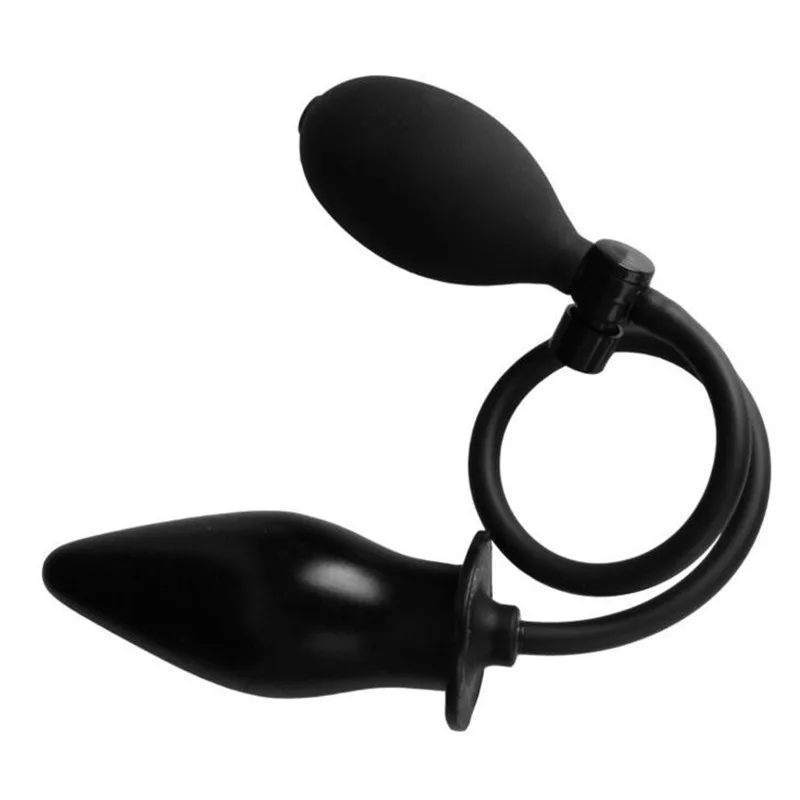 Большой Силиконовый анальный фаллоимитатор с воздушным наполнителем Анальная
