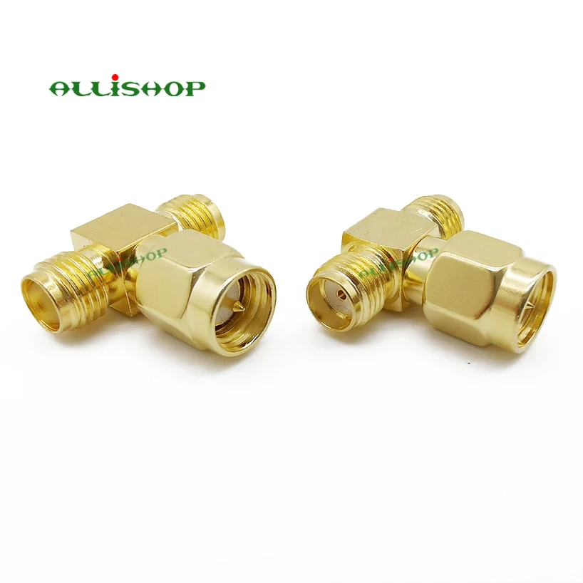 Кабель ALLiSHOP SMA Male Two Female тройной T радиочастотный разъем адаптера 3 сторонний Dual