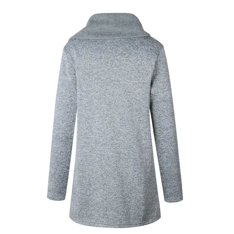 5xl oversize-свитшот Женщины Осень 2019 Новые поступления уличные моды на молнии