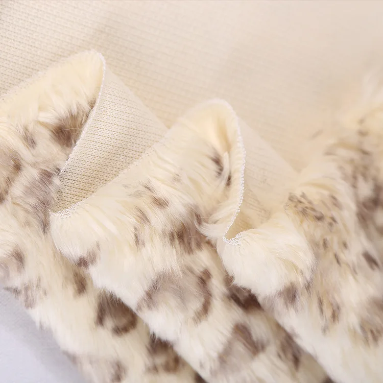 Искусственный мех с леопардовым принтом маленький акриловая плюшевая ткань