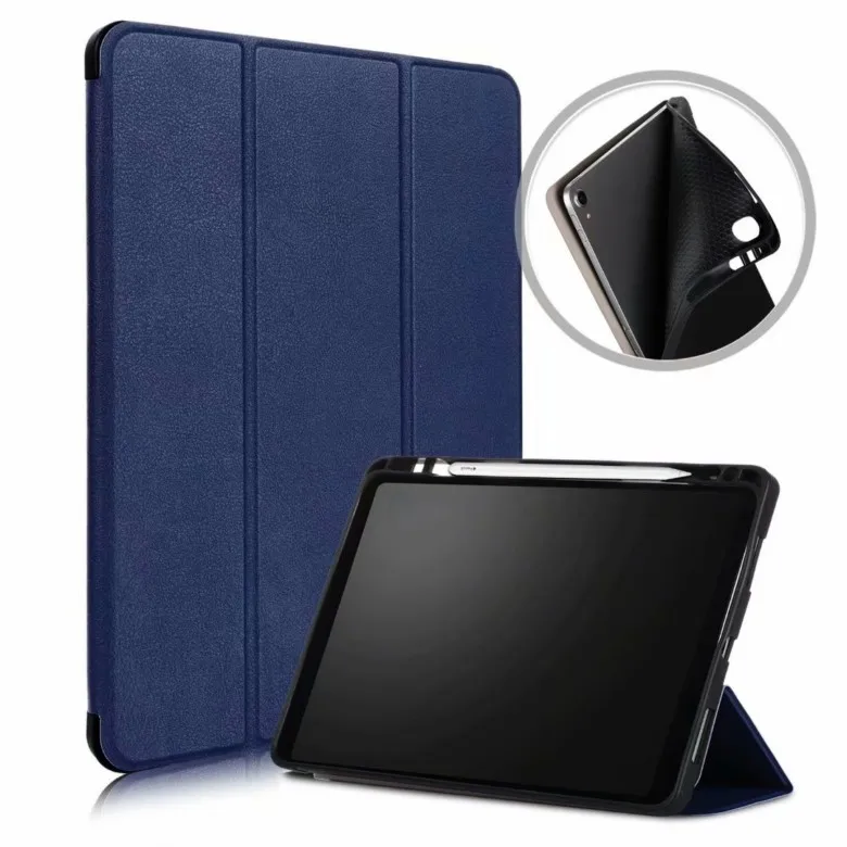 dark blue Умный Магнитный мягкий чехол для нового iPad Pro 11, ультратонкий противоударный чехол-подставка из искусственной кожи для iPad Pro 11 - Цвет: dark blue
