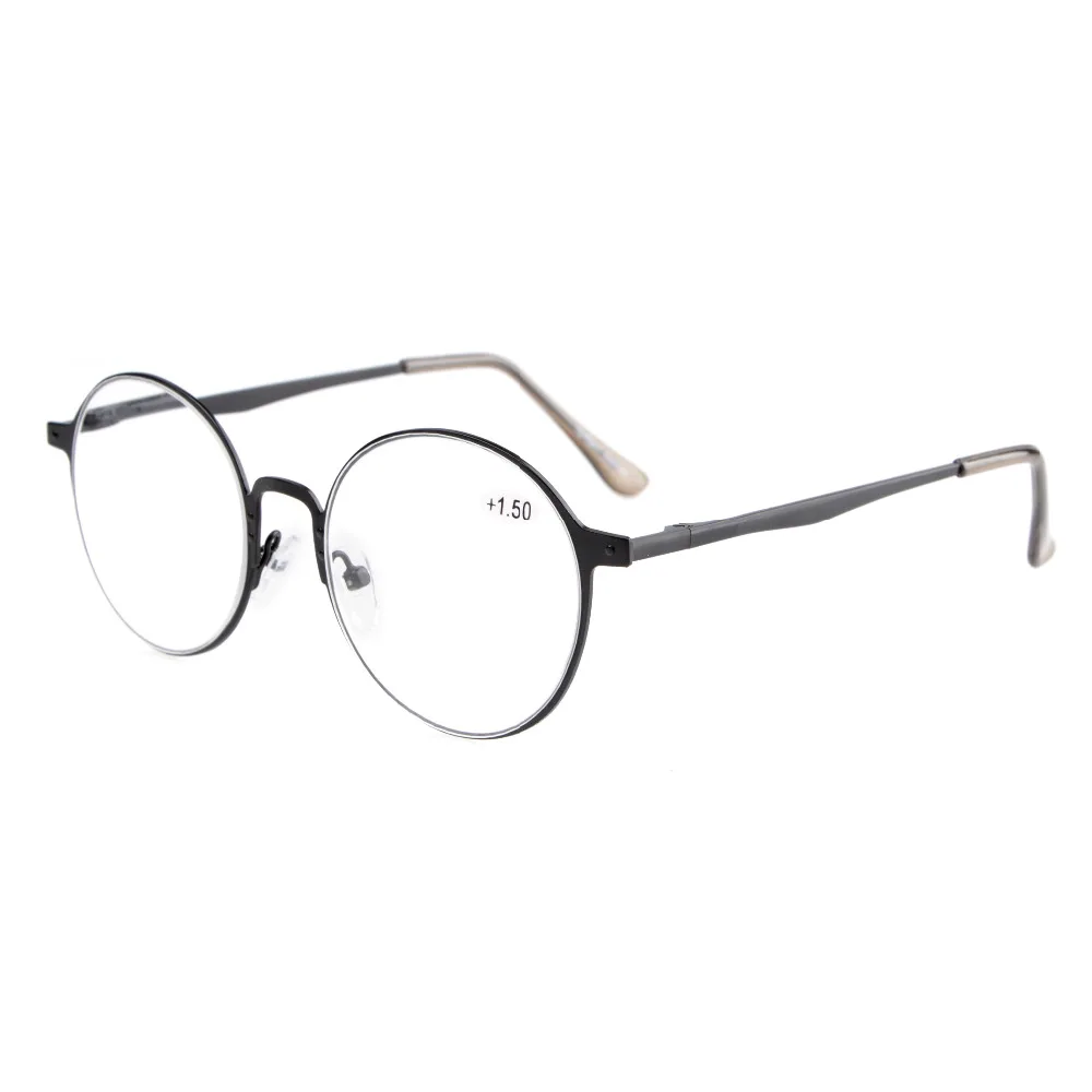 R15044 Eyekepper считыватели качество Весна Hings ретро круглые очки для чтения + 0 0/0 5/0 75/1/1