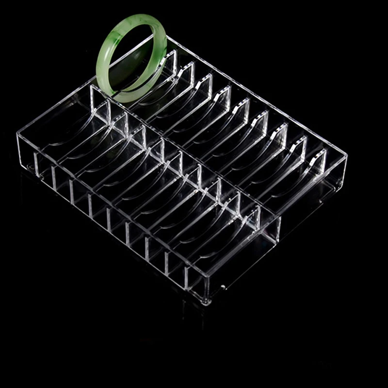 2018 Новый органайзер для браслетов из акрила с 20 ячейками Jade Bracelet Display Holder Showcase Jewelry Props Trays Box Case.