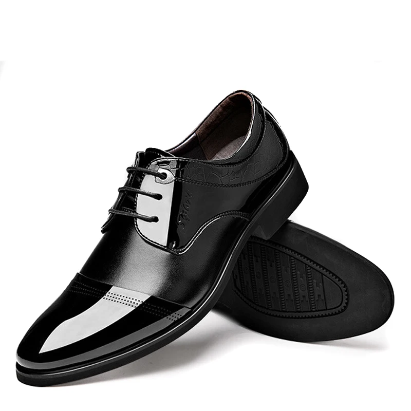 Мужская деловая обувь Роскошные Формальные Мужские модельные туфли на весну и осень Классические свадебные