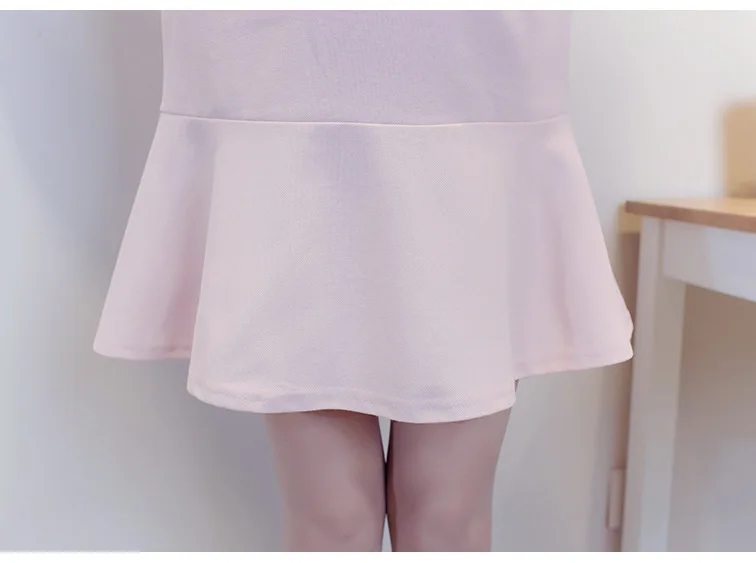 Новинка Хлопковое платье для беременных с коротким рукавом летняя однотонная