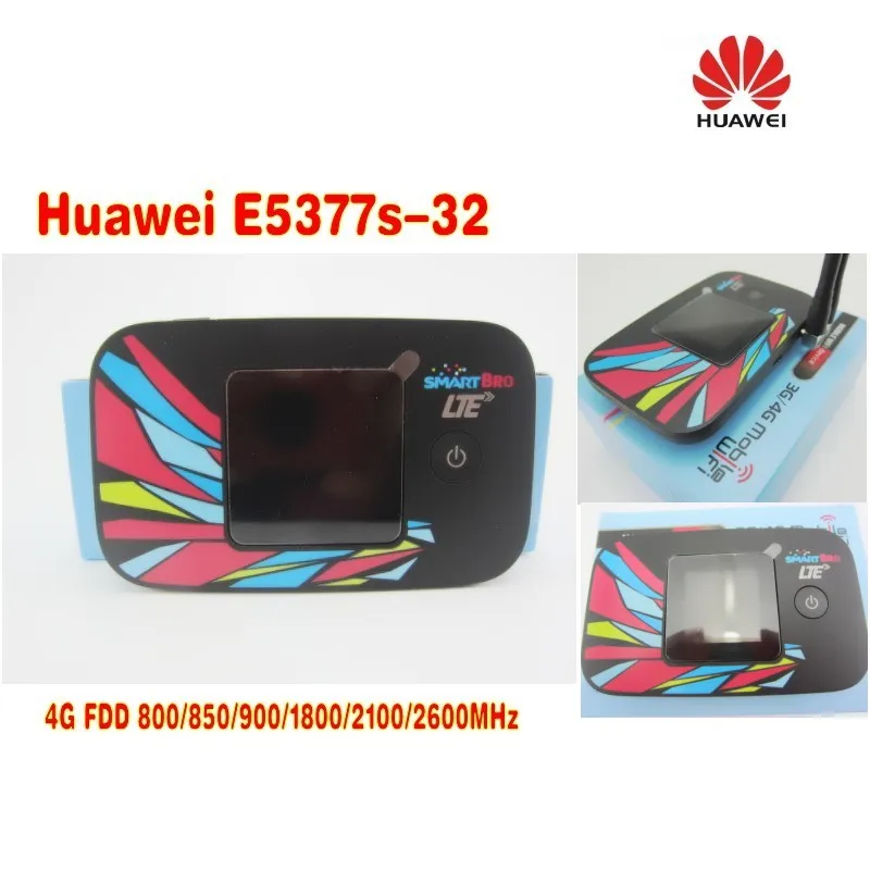 Huawei e5377s 32 150 Мбит/с гнезда SIM карты 4 г LTE беспроводной маршрутизатор + TS9 антенны