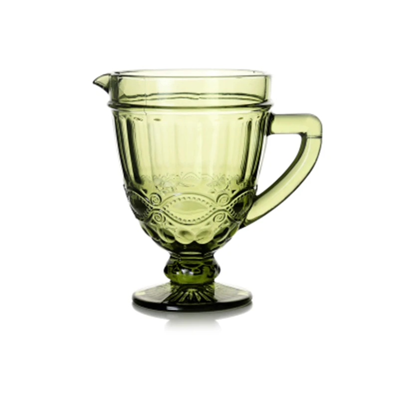 Европейский рельефный Набор стаканов для холодной воды объемом 1300 мл креативная