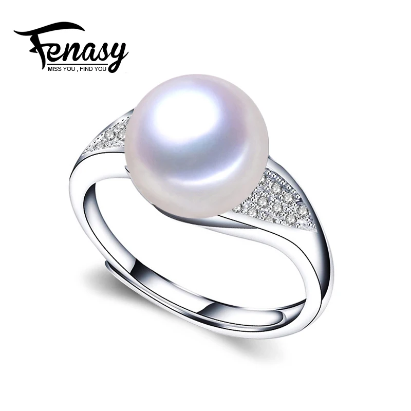 Обручальное кольцо FENASY искусственное для женщин новое с пресноводным жемчугом
