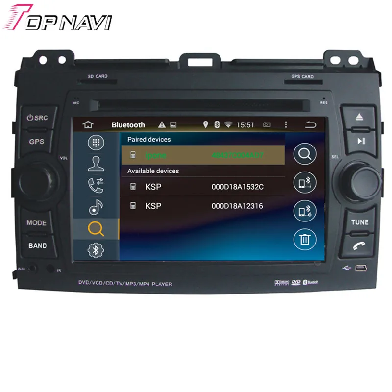 Topnavi Octa Core 4 Гб RAM Android 6 0 автомобильное радио для Toyota Prado 2002 2003 2004 2005 2006 2007 2008 2009 с DVD