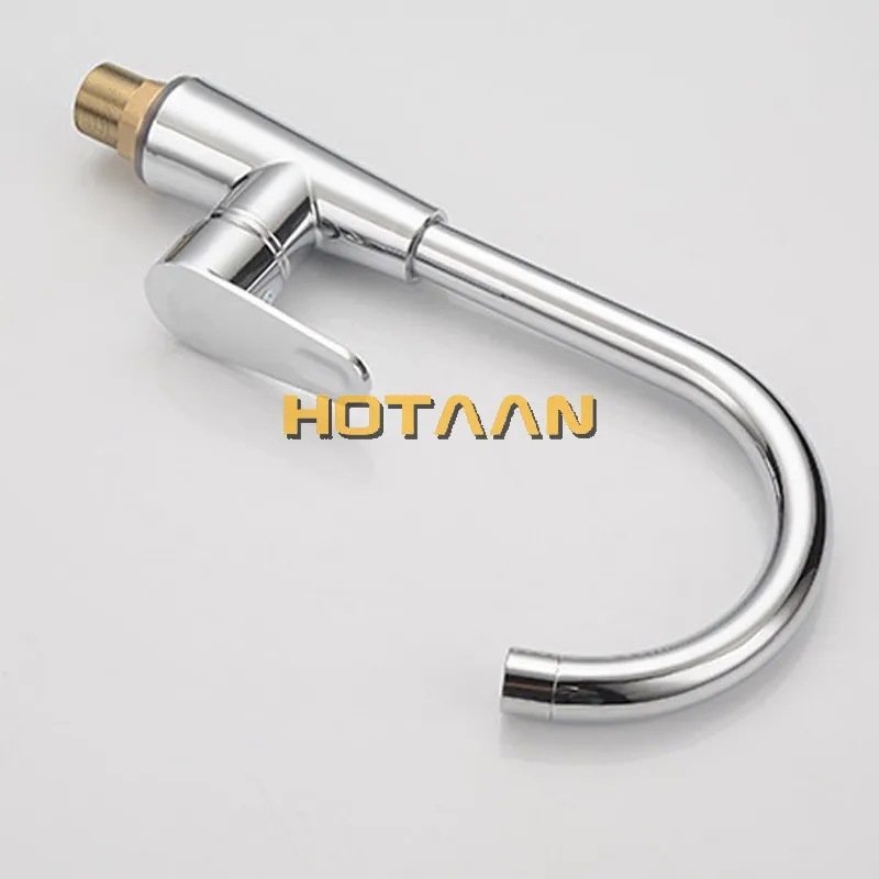 Бесплатная доставка хромированный Кухня кран латунный кухонная раковина