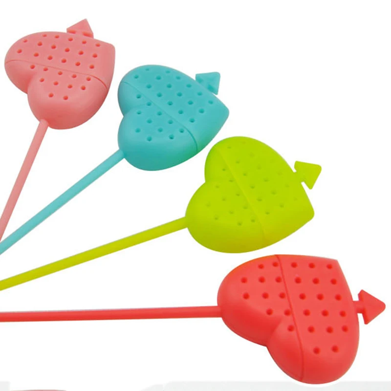 Прекрасный силиконовый в форме сердца чай инфузионный пакетик чайник рассыпной