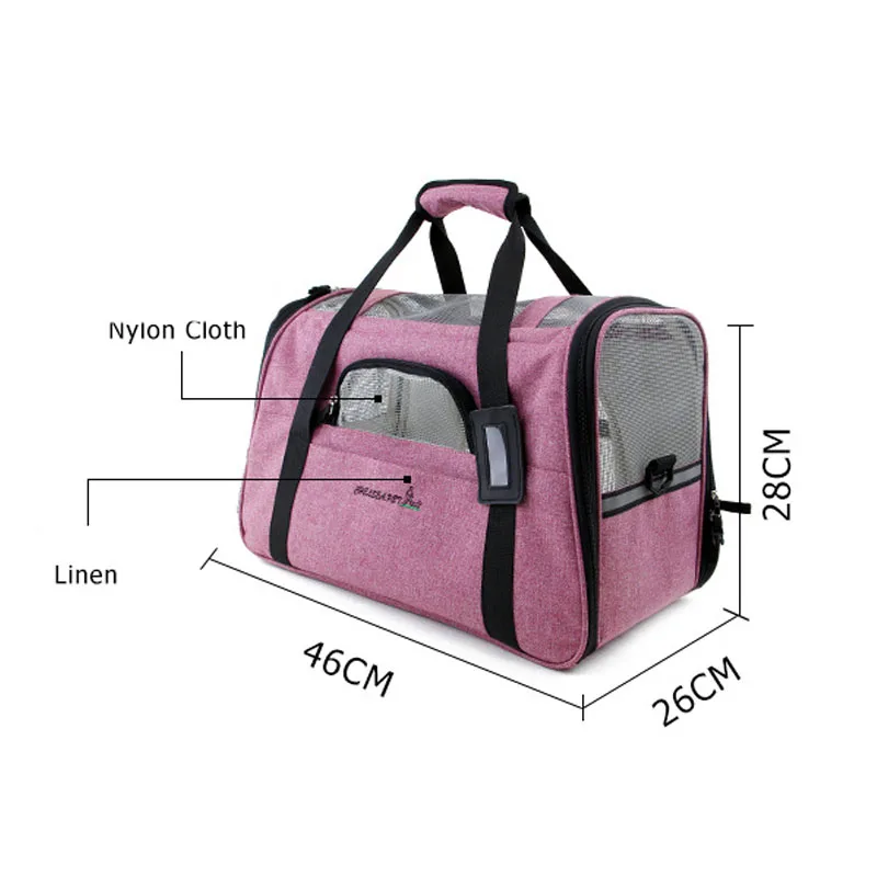

New Arrival Pet Cat Carrier Mesh Breathable Dog Outdoor Bag High Quality small dog Pet Handbag Cat Travel Bag