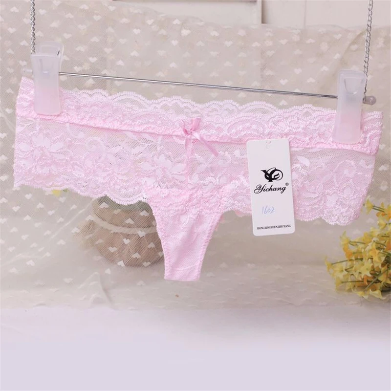 2 шт./лот кружевные стринги женские прозрачные трусики с низкой посадкой