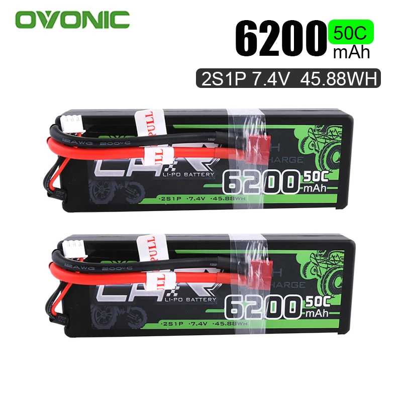 Аккумуляторная батарея Ovonic LiPo 6200 мАч 7 4 В 2S 50C-100C жесткий корпус для
