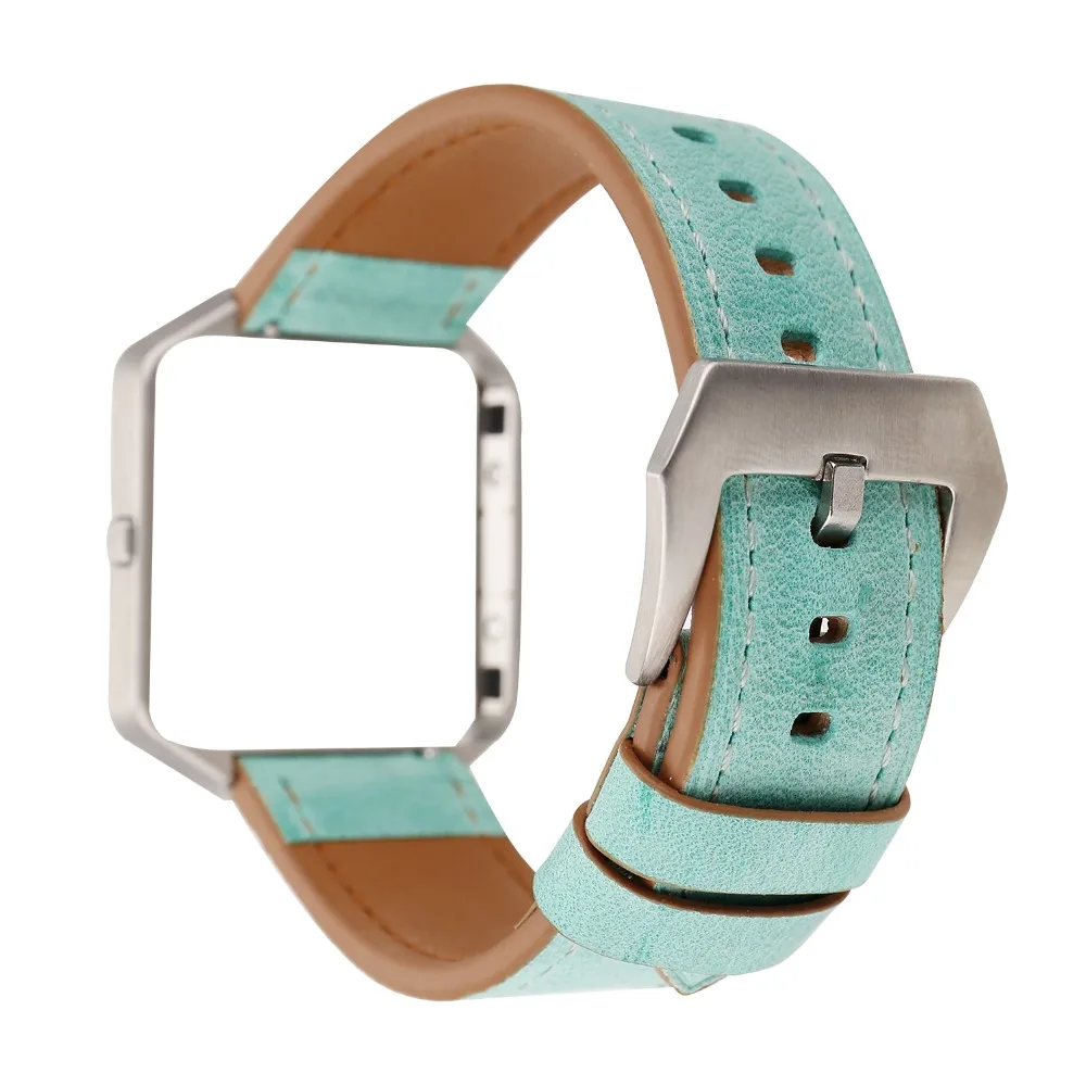 Роскошный кожаный ремешок для часов Fitbit Blaze с рамкой сменный Браслет смарт-часов |
