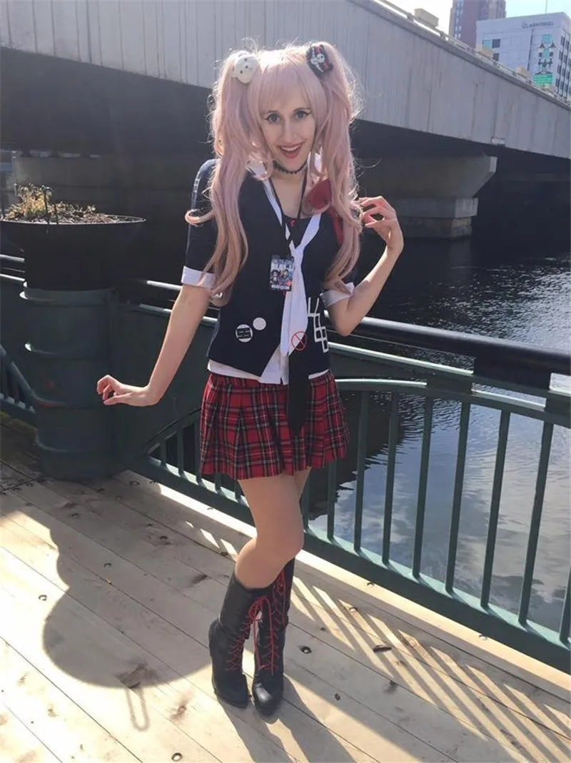 Женский костюм для косплея такерлама из аниме данганронпа|junko enoshima cosplay|anime cosplay