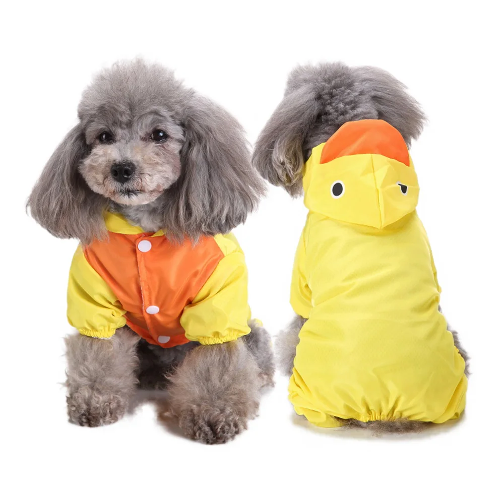 Дождевик для собак кошек водонепроницаемая одежда с капюшоном Акула кролик