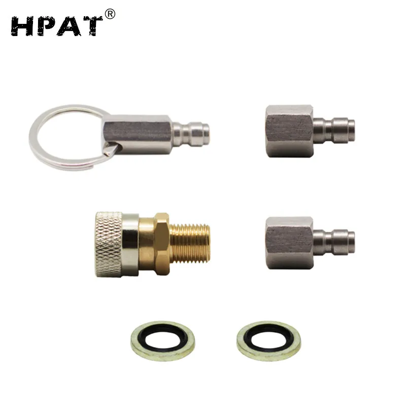 HPAT 1/8BSPP PCP зарядный шланг для пейнтбола быстроразъемный Соединительный адаптер