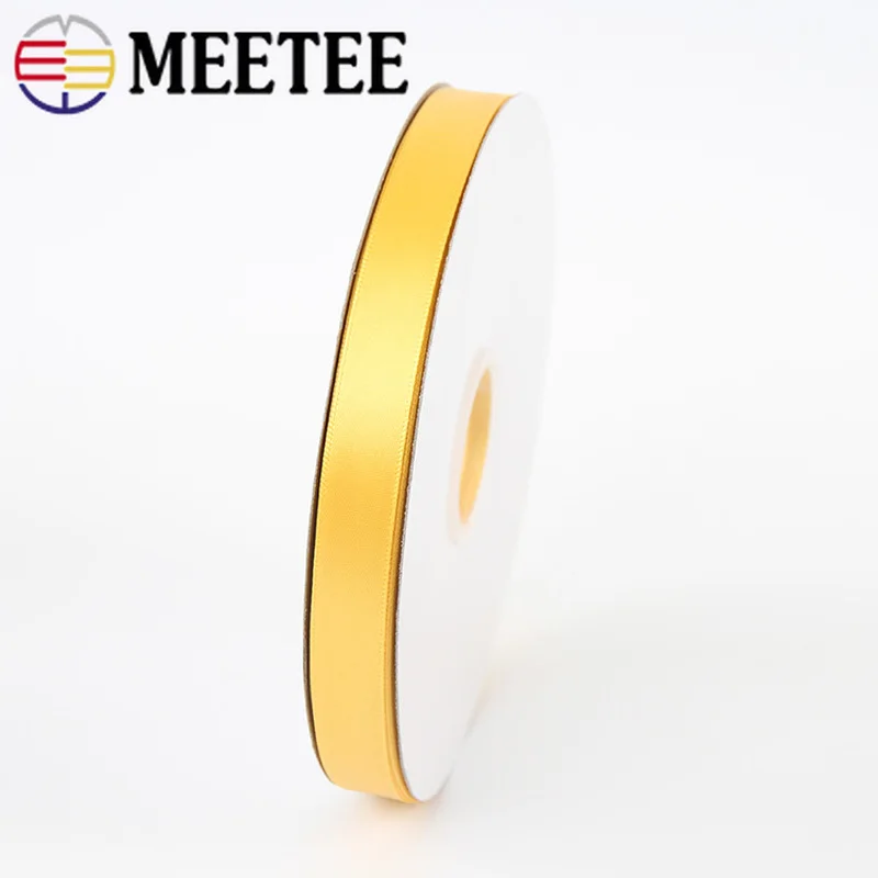 Meetee 0 6-5 см в ширину 91 м (1/4-3/5 &quot) Рождественская лента на День Благодарения желтая