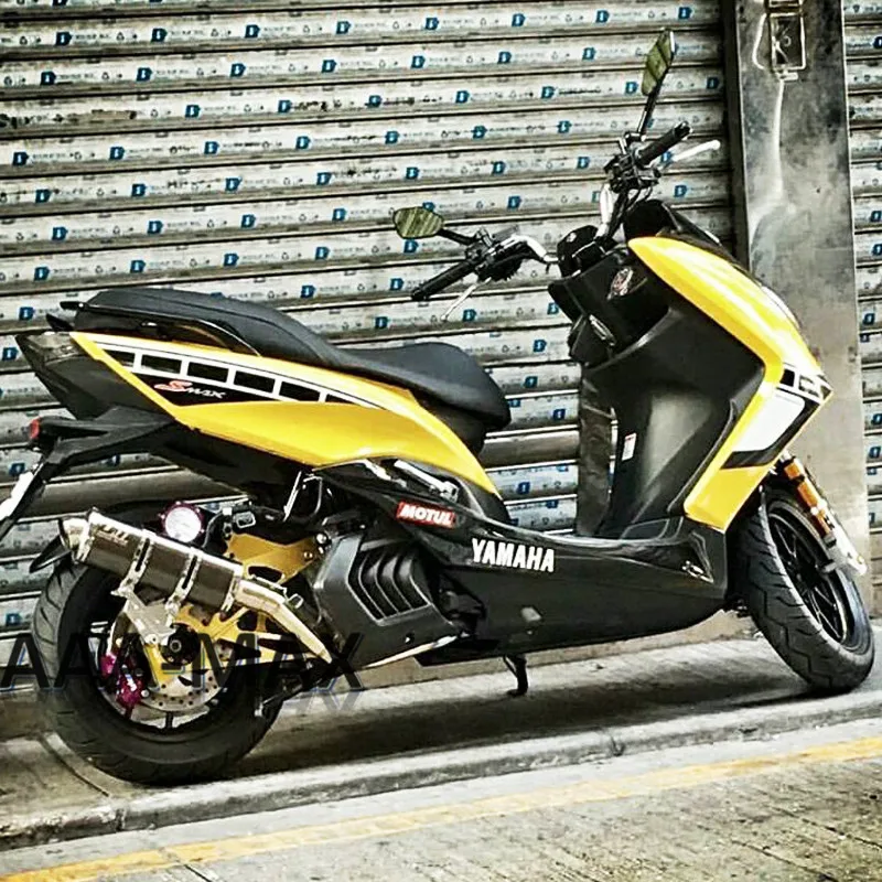 

Slip On SMAX155 FORCE 155 Motorcycle Exhaust Without Muffler Full System Pipe Connecting Mid Pipe For Yamaha SMAX 155 FORCE155