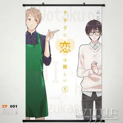 Аниме Wotakoi: Love is Hard для Otaku домашний декор плакат прокрутка стены косплей