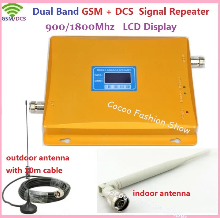 ZQTMAX 2G 4G двухдиапазонный усилитель мобильного сигнала DCD GSM репитер 900 1800 LTE сотовый