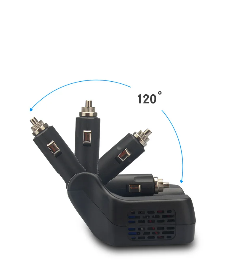 Встроенный в транспортное средство встроенный инвертор 12/24 V до 220 V разъем для транспортного средства Зарядное устройство дома Мощность конвертер Многофункциональный 120 W