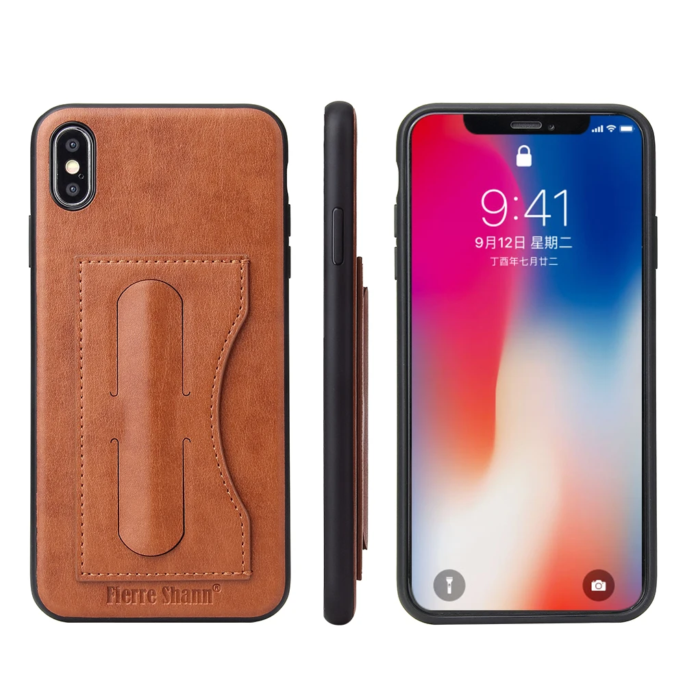 NYFundas из искусственной кожи чехол для iPhone X 6 6s 7 8 плюс XS мульти держатели карт