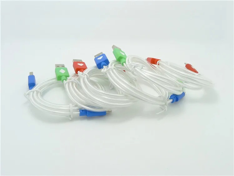 100 см улыбающееся лицо флэш-usb загрузки для iPhone4 4S Люминесценции синхронизации