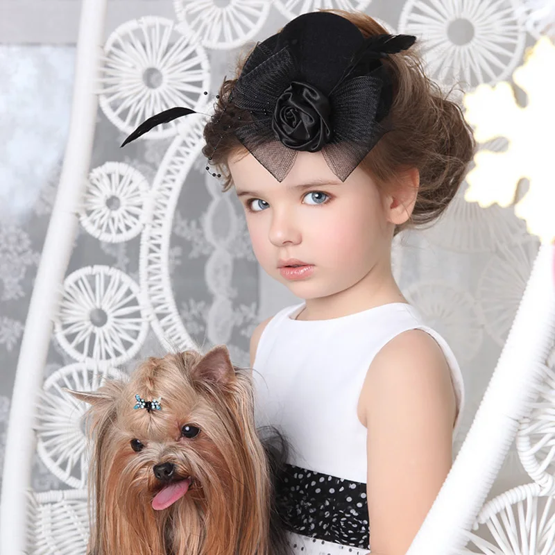 Свадебные шляпы для невесты Вуалетка обручи волос винтажные вечерние ые