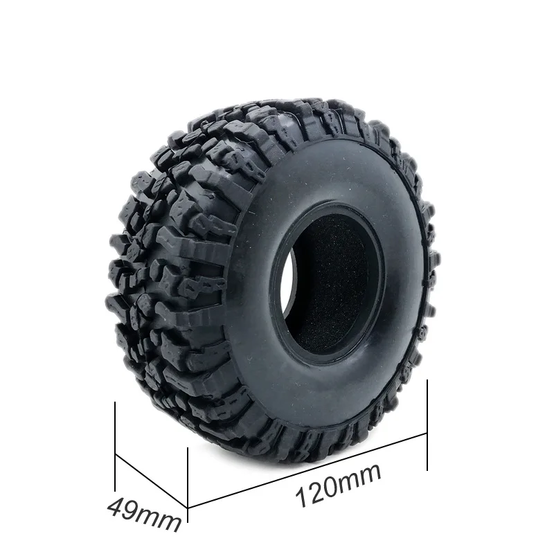 4 шт. 120 мм 1,9 дюйма Мягкие шины для SCX10 90046 D90 TRX4 RC грузовик гусеничный 1,9/2,2 обод