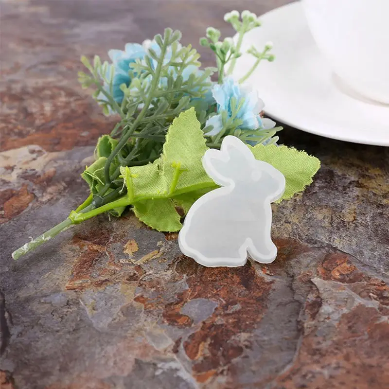 DIY Кролик кошка силиконовые смолы формы животное кулон ожерелье ювелирные изделия пресс-формы для изготовления DIY