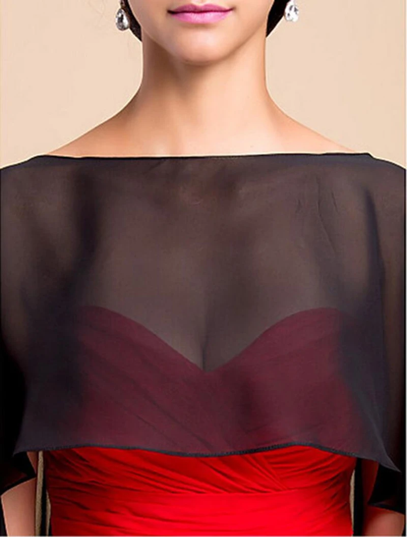 Свадебное болеро куртка черно белая шифоновая накидка на Рождество