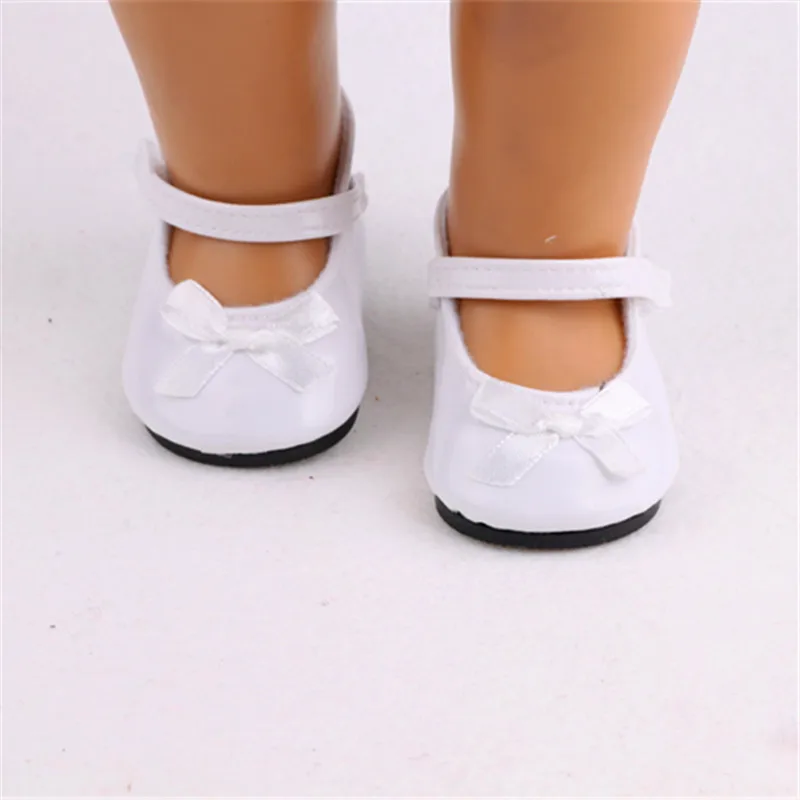 American Girl Doll Shoes Fits 18 inch Patent Leather With Bow Accessories 12 Colors for 18&quot Dolls LH1 | Игрушки и хобби