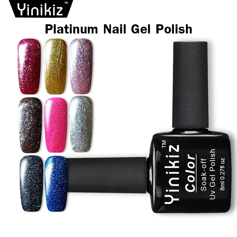 Yinikiz 2018 Новый Платиновый Гель лак для ногтей Soak off Светодиодный УФ гель супер