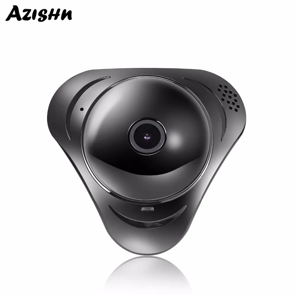 AZISHN 960P 3 мегапиксельная ip камера с объективом рыбий глаз панорамная беспроводная