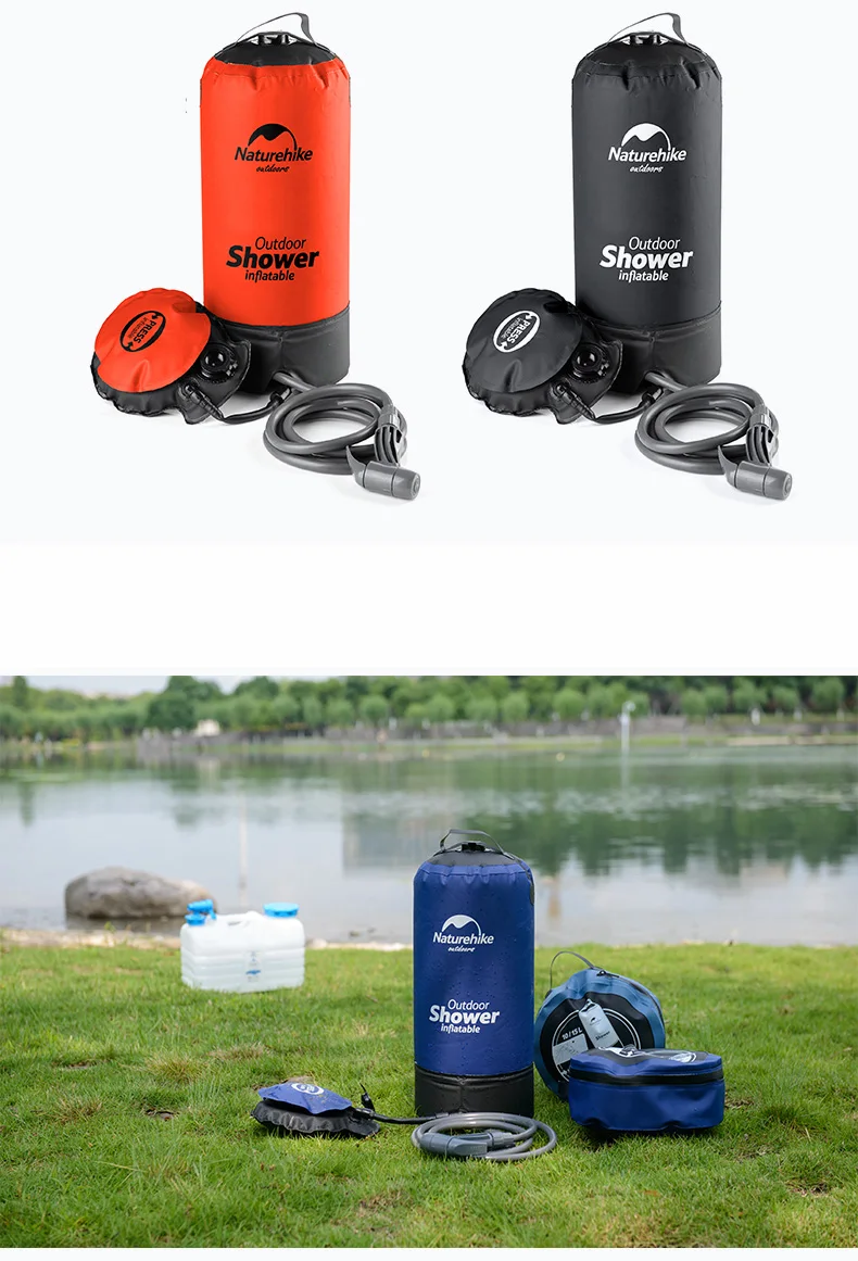 Naturehike 11L кемпинг душ воды мешок кран портативный надувной автомобиль стиральная давление Душ Мешок Открытый Инструменты