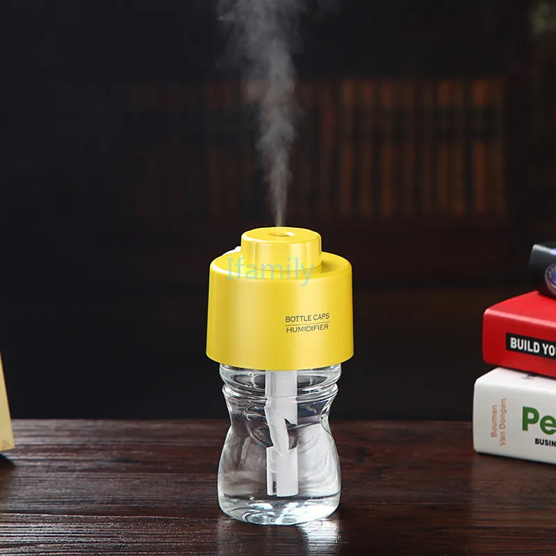 2017 с бутылкой легкими USB Воды Кепки увлажнитель офис диффузор аромат тумана + 2 шт.