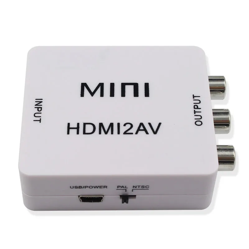 1080P HDMI в AV/RCA/CVBS композитный видео аудио конвертер адаптер поддерживает PAL/NTSC USB