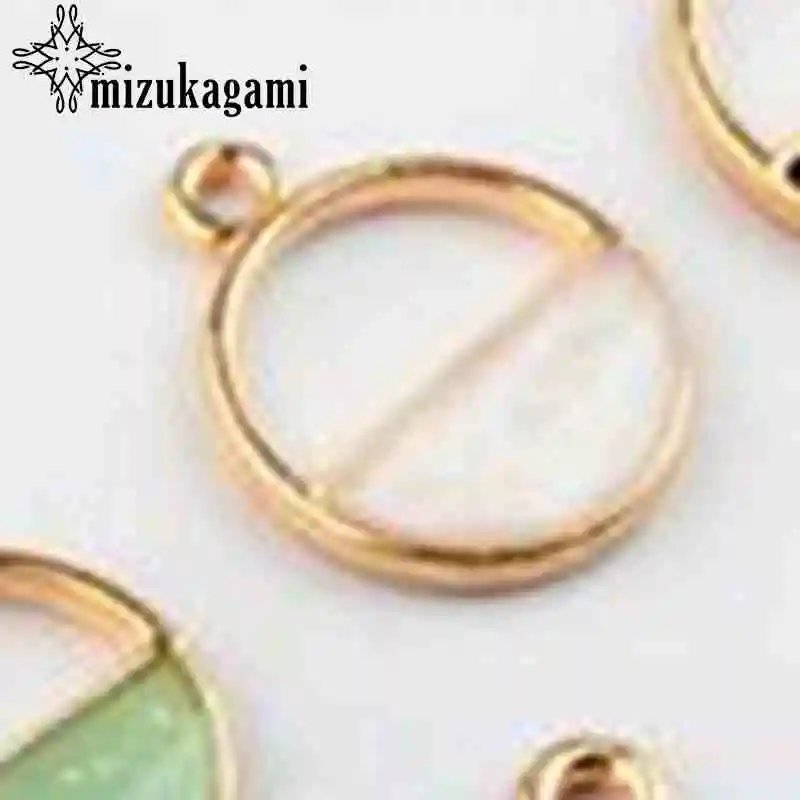 Fashion Round Enamel Geometric Charms 10pcs/lot For DIY Fashion Pendant Earrings Jewelry Making Accessories