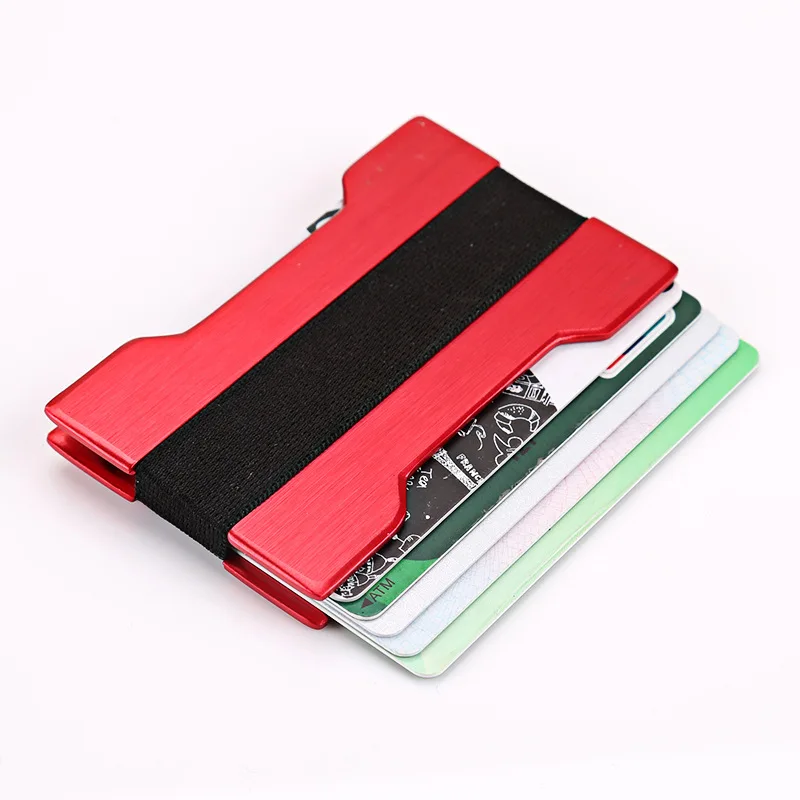 TRASSORY New Hand Push Automatic Card Box Holder Aluminum Light Clip Wallet Metal with 10 Cards Capacity | Багаж и сумки